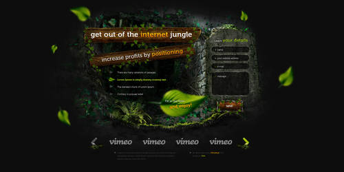 Jungle positioning Landing Page by sk8s