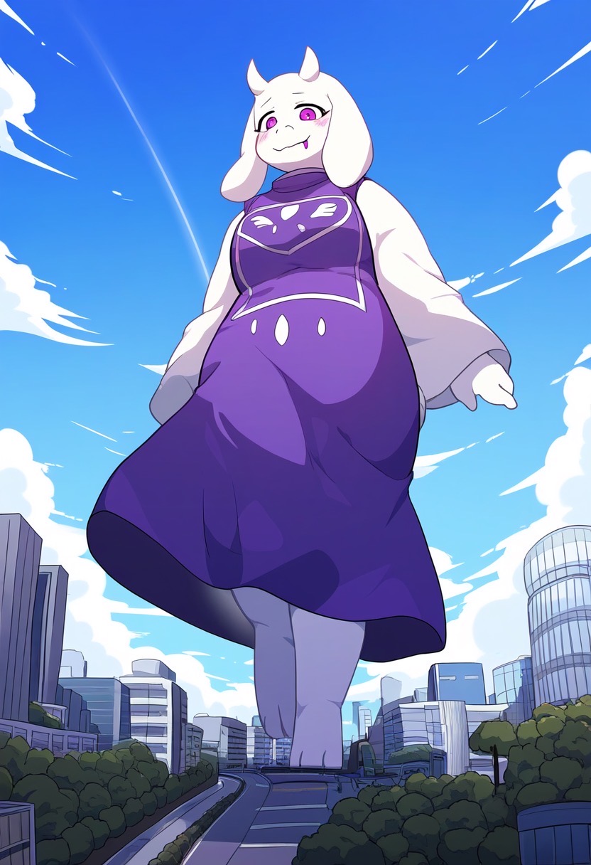 Torisl Giantess Toriel (Undertale) by SBR10 on DeviantArt