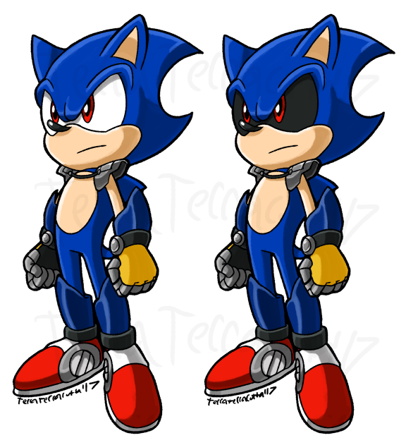 A unique mecha sonic design