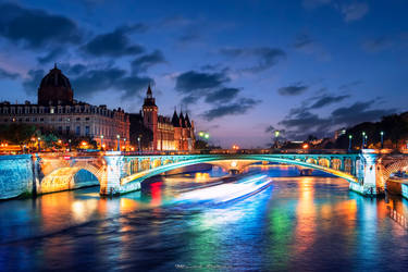 Paris at dusk