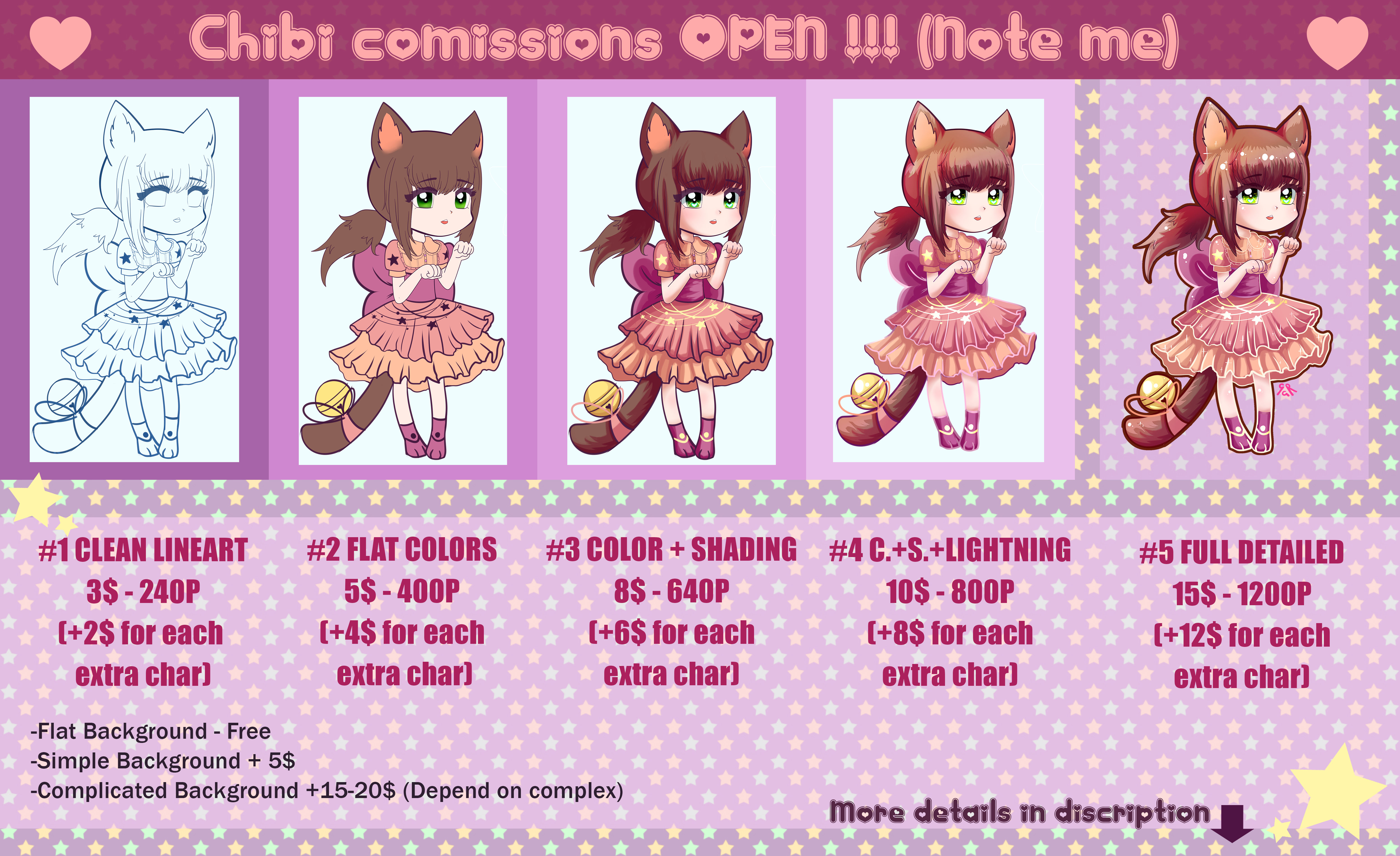 Chibi comissions OPEN ( PayPal available)