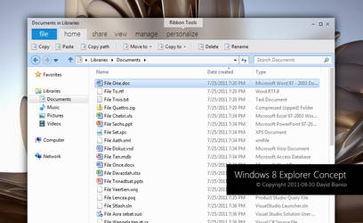 Windows 8 Explorer Ribbon II