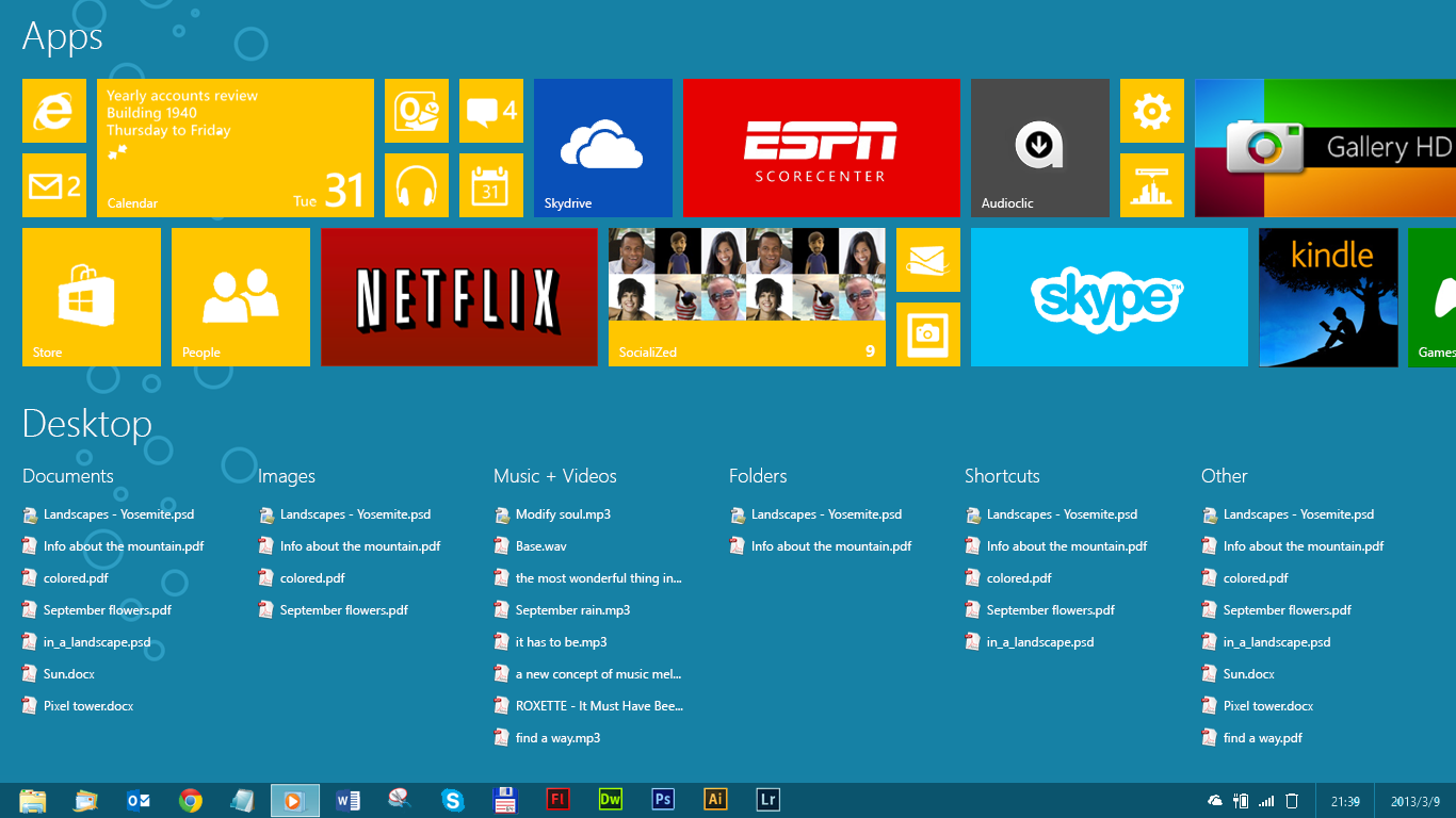 Windows 9 / Blue Concept 1.0
