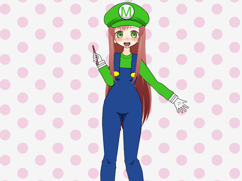 Monika In Mario Attire