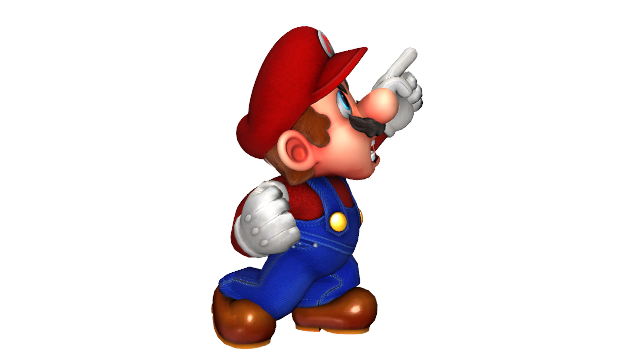 Mario Pointing At Rope Angry Mario Pointing Up Render by HugoSanchez2000 on DeviantArt