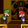 Mario And Luigi In Labyrinth Zone