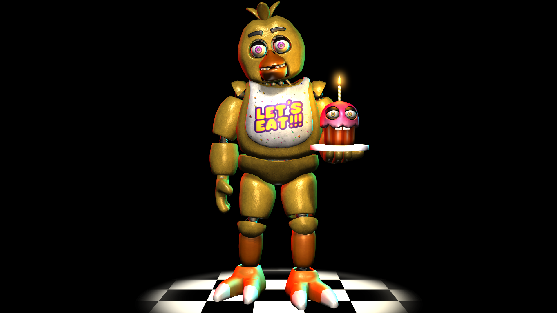 Realistic animatronic chica (entry)