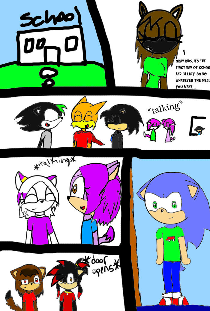 sonic kids page 1 by bunnyinthebox on DeviantArt