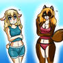 Quick Drawing: Shy Sheep and Sassy Tanuki and work