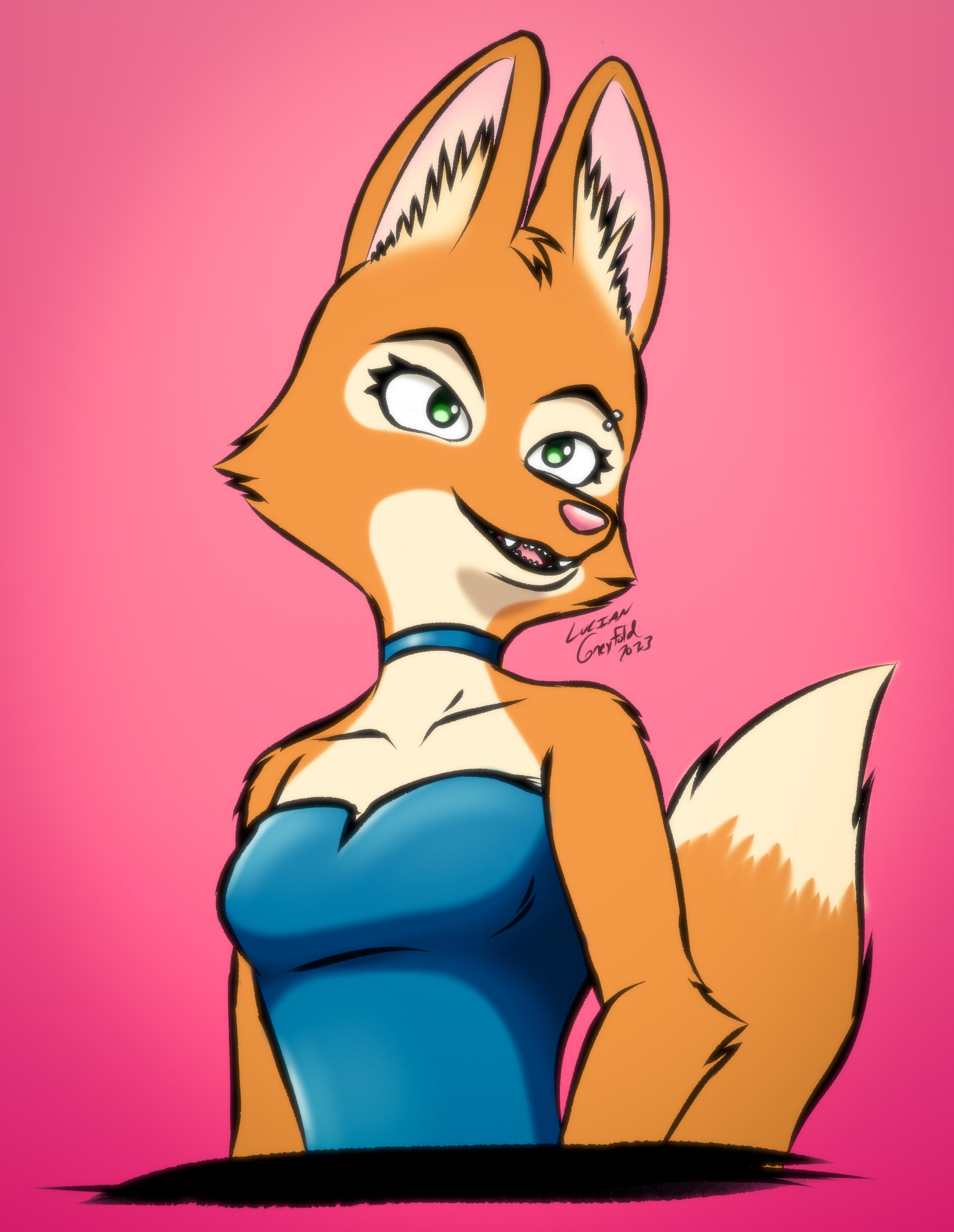 Quick Drawing: Diane Foxington Casual by LucianGreyfold7 on DeviantArt