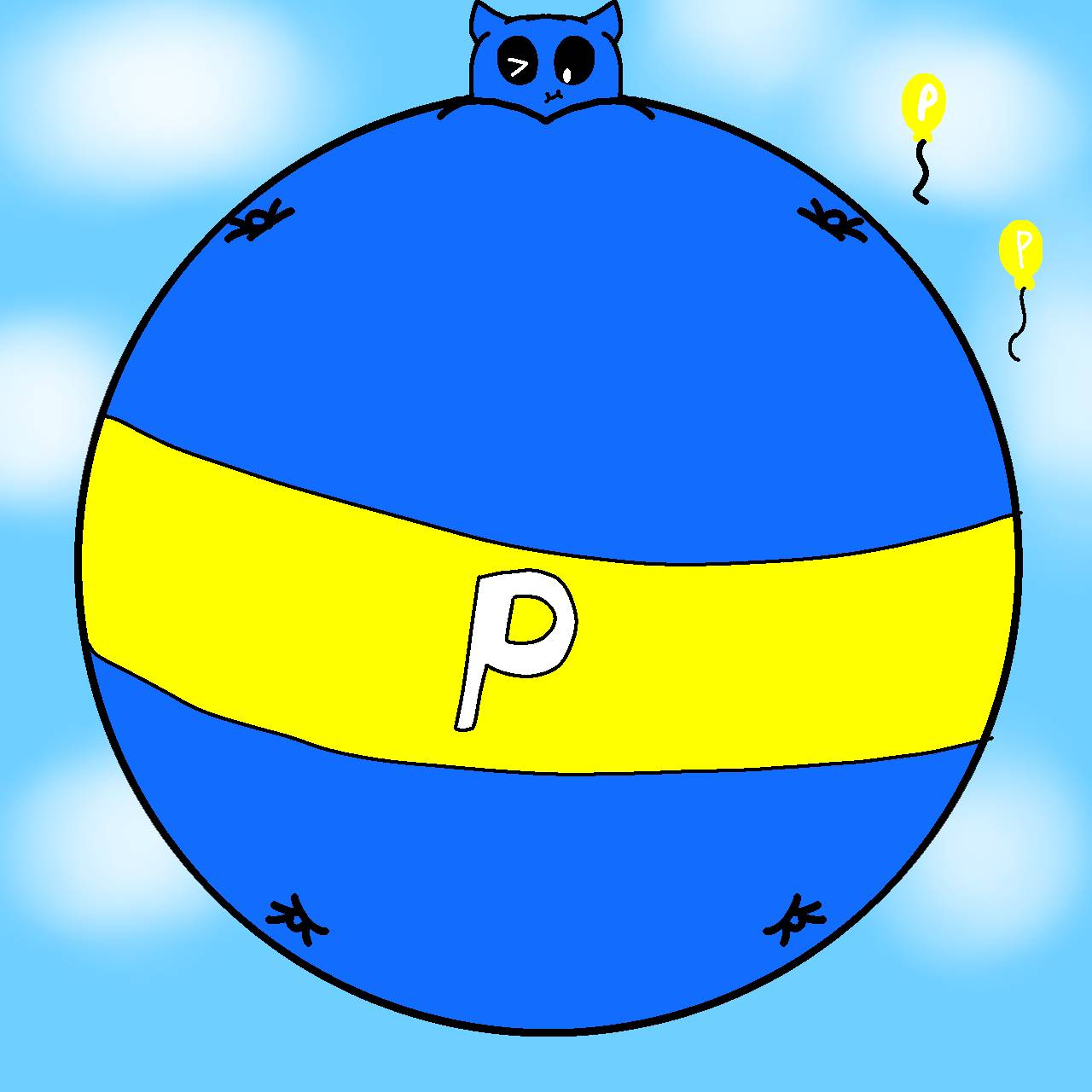 I'm inflated by p balloon by ThatOneP-Bead on DeviantArt