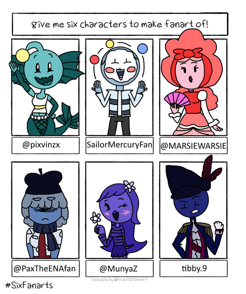 6 EPIC OCS by GalaxynColorsGeek on DeviantArt