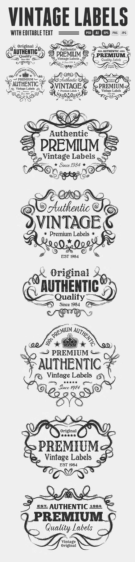 Vintage Labels by romet6 on DeviantArt