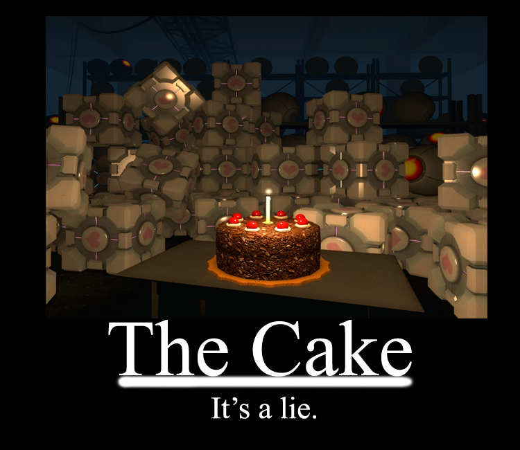 The Cake Is A Lie By Dog Demon1462 On Deviantart