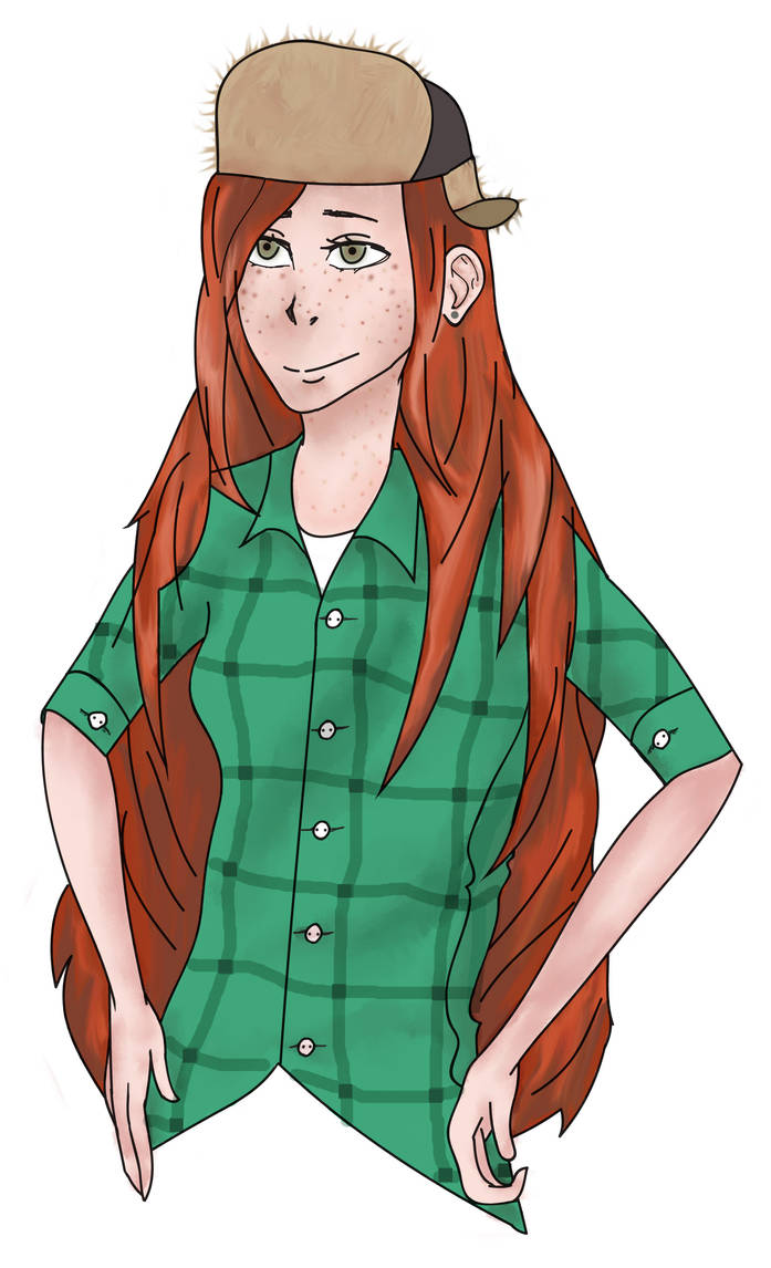 Венди с распущенными волосами