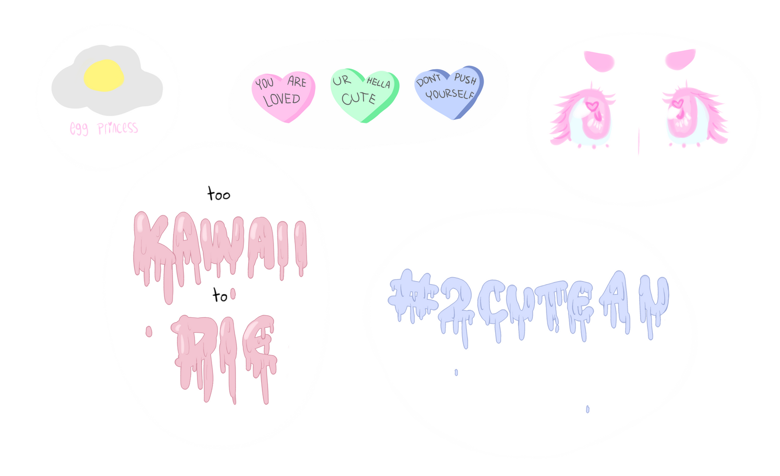 kawaii sticker sheet by shortcakepng on deviantart