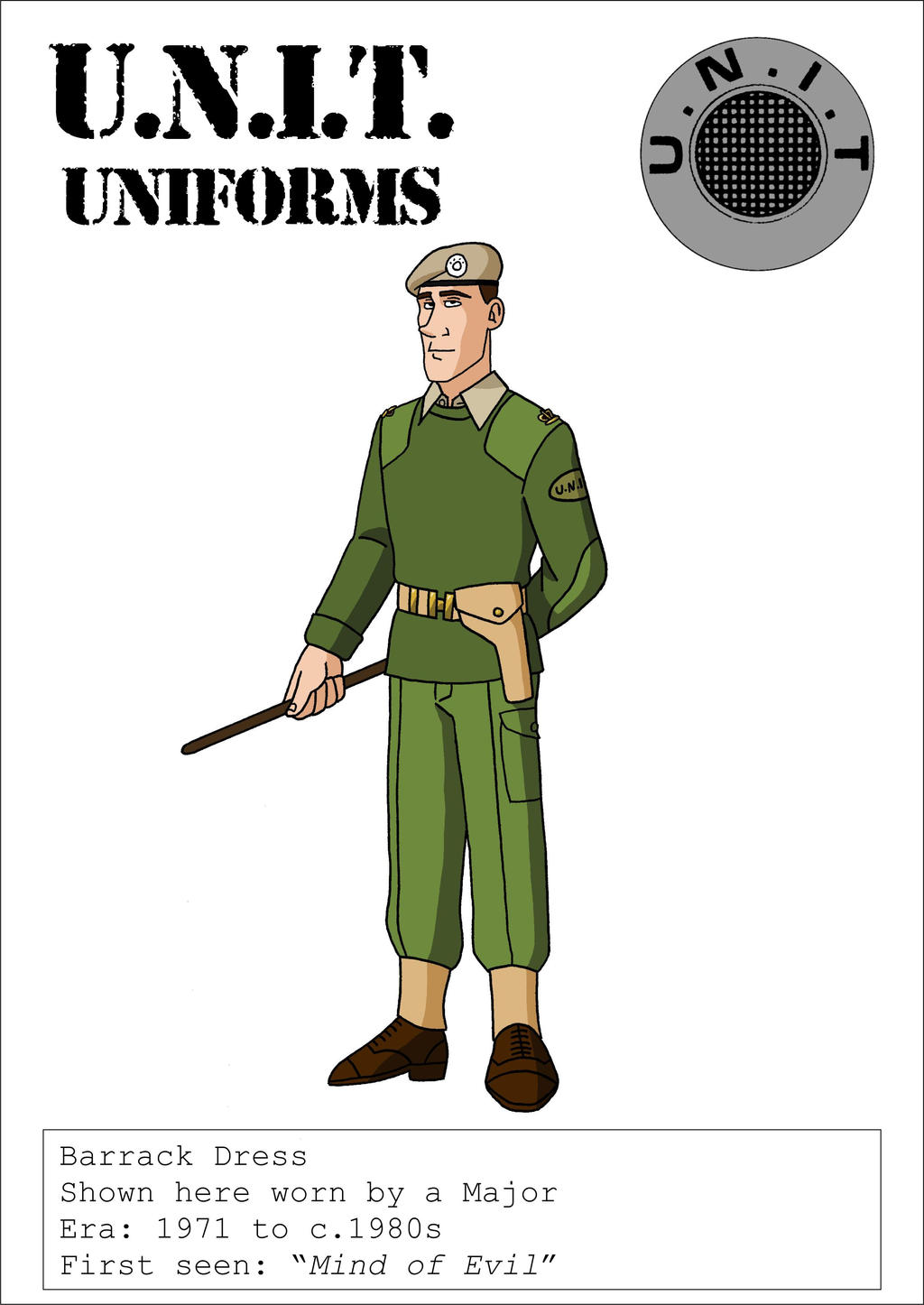 1970s UNIT Barrack Dress Uniform