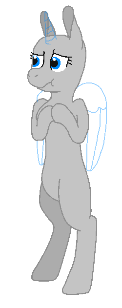 Nervous Anthro mlp base (Transparent)