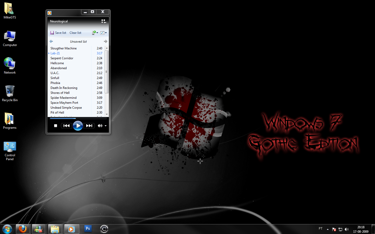 Windows 7 Gothic Edition SS