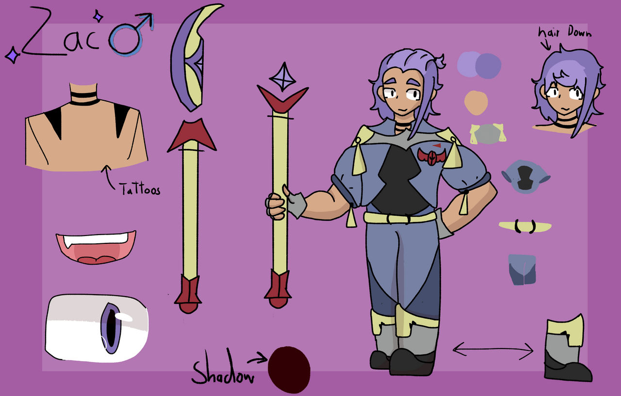 Zac ref by RandomARTAnt on DeviantArt