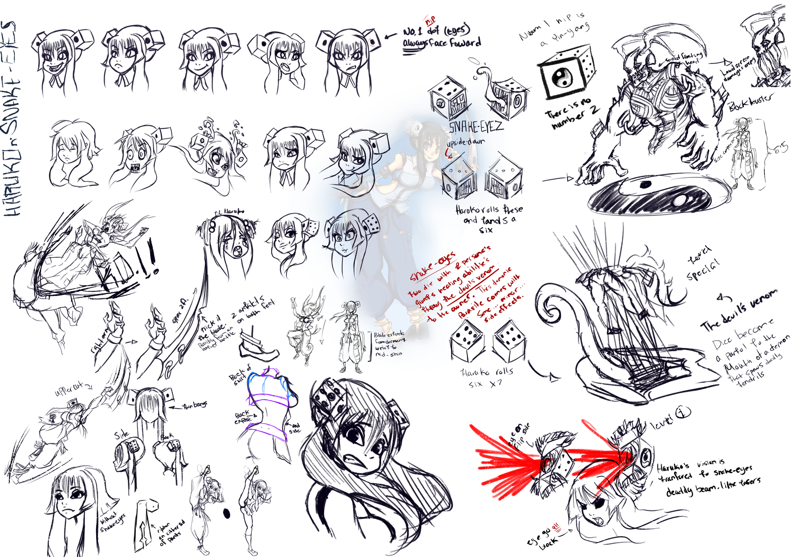 Haruko and Snake-eyes Character sheet