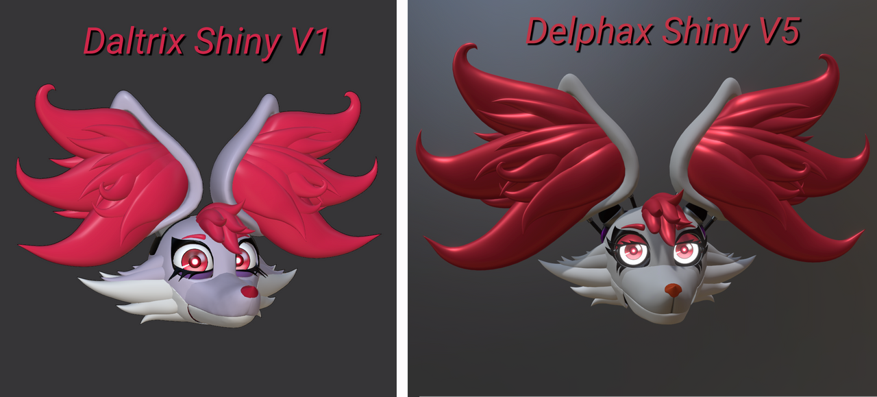 Daltrix Shiny V1 a Delphax Shiny V5 by hibridofazber on DeviantArt
