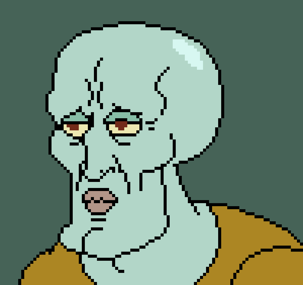 Pixel Handsome Squidward