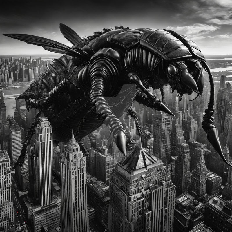 Cockroach Monster Tank Giant Cockroach Monster Attacks New York by wcliffy3 on DeviantArt