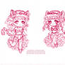 leopard chibi twins