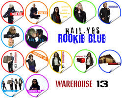 Fake getglue stickers Rookie Blue Warehouse 13