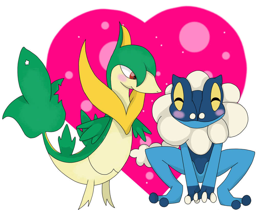 Servine and frogadier