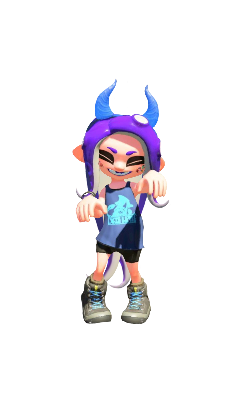 MY first photoshop on my own splatoon character