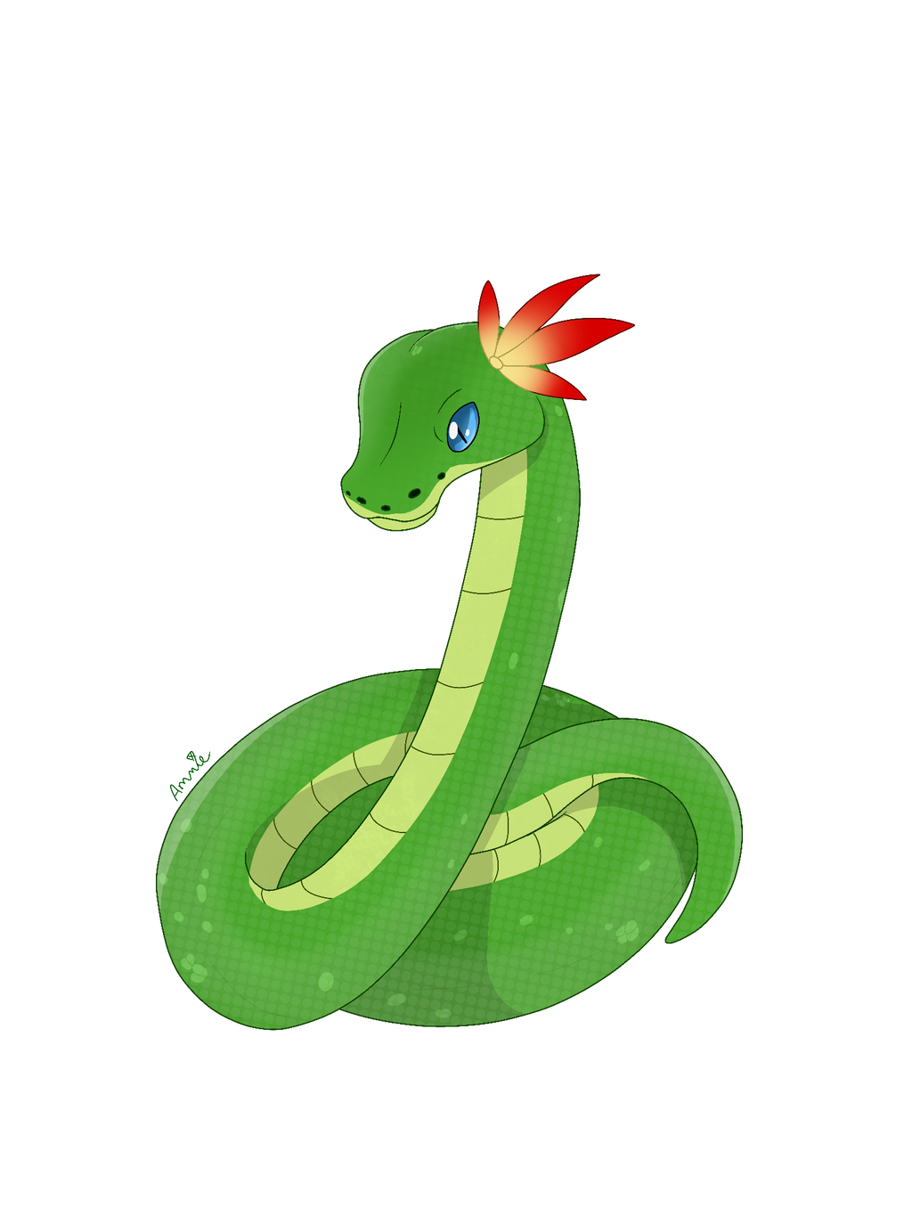 green tree python