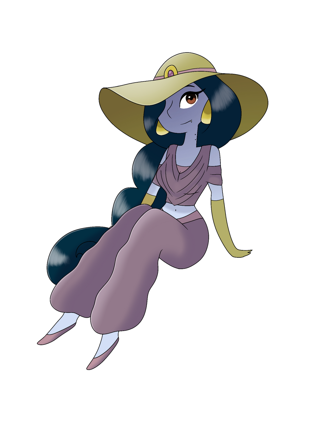 Marceline the vamp. Queen/princess Jasmine fusion
