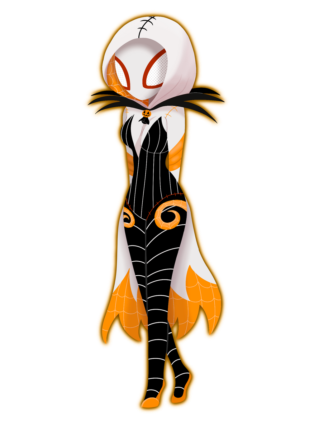 Jack skellington fused with ghost spider