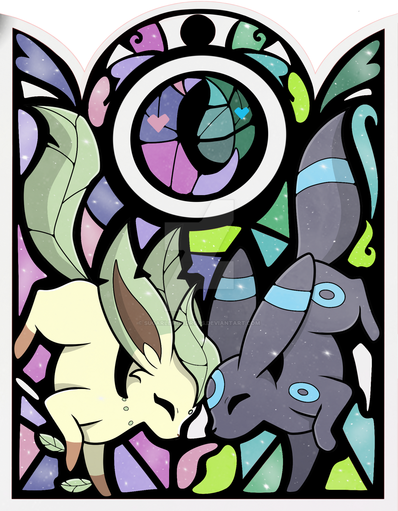 Leafeon x umbreon