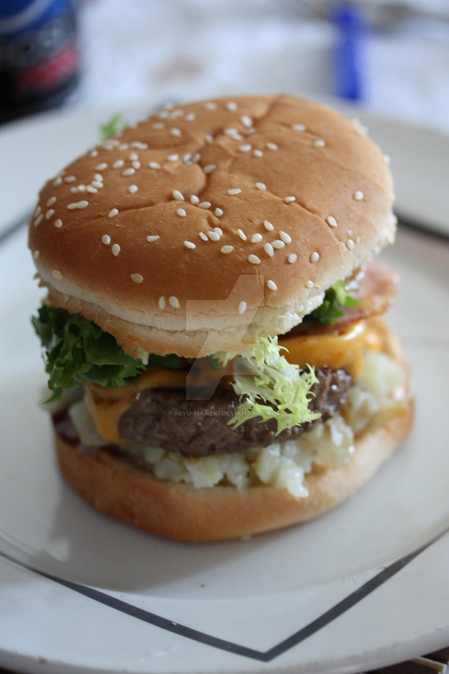 Home-made hamburger