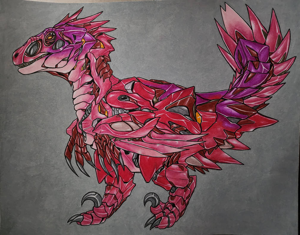 Rose Raptor by Sharkboiart on DeviantArt