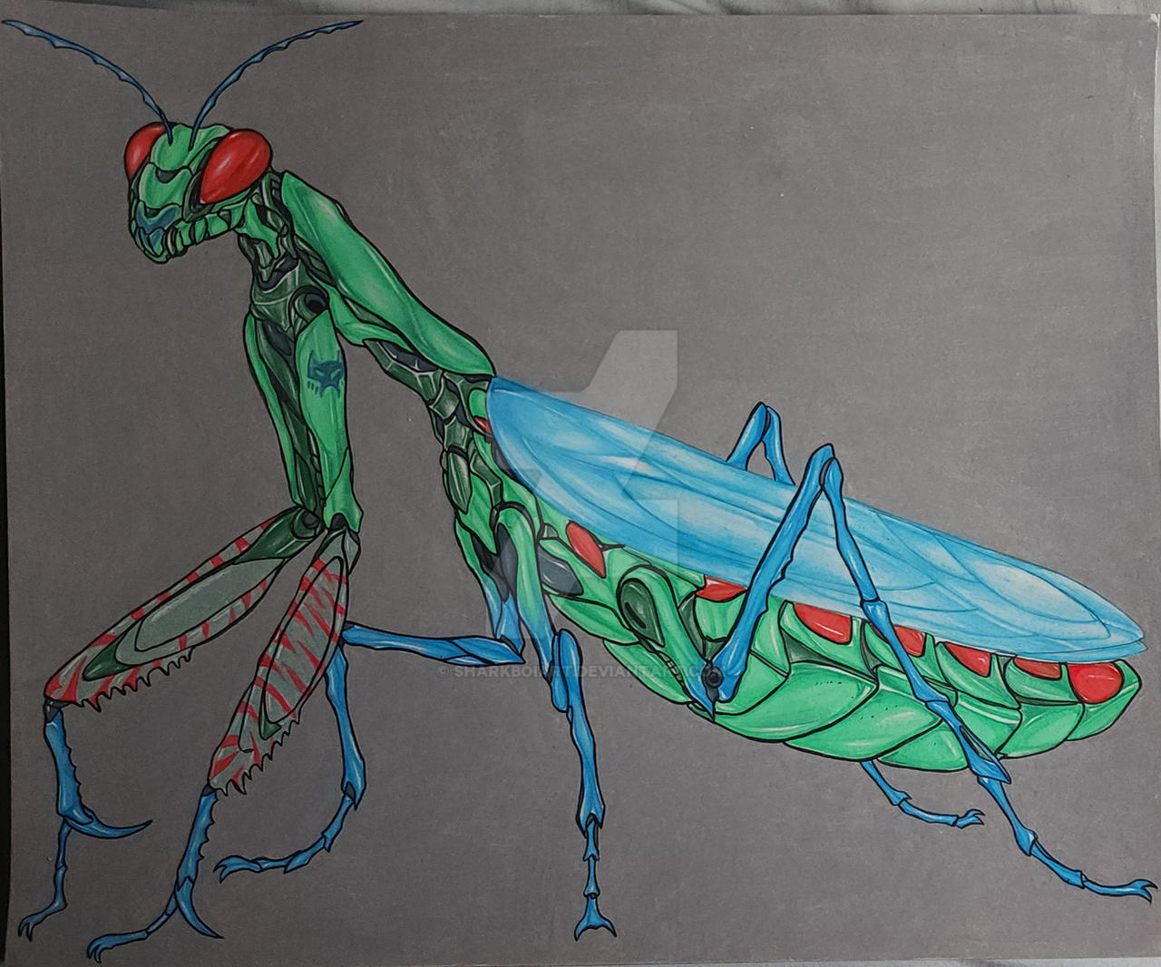 Mants Deviantart Mantis by Sharkboiart on DeviantArt