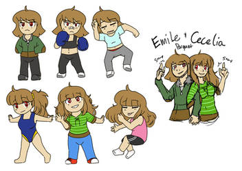 Cecelia and Emile Chibi