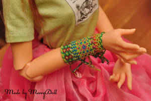 Assorted friendship bracelets for BJD