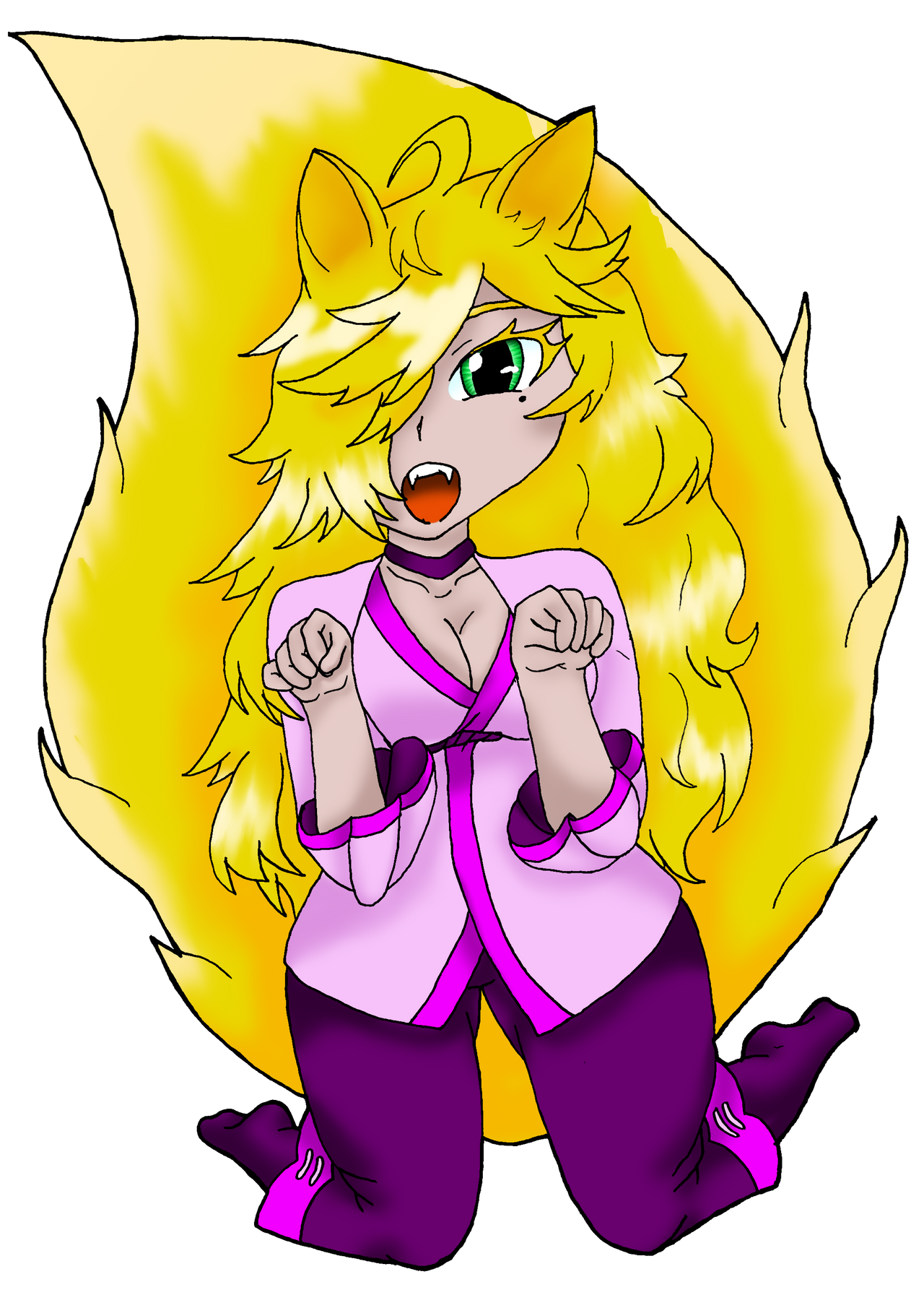 Kitsune light Subrace. by nijnijs on DeviantArt