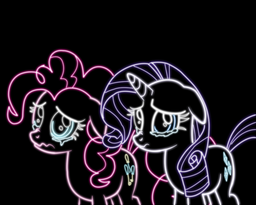 sad Pinkie Pie and Rarity