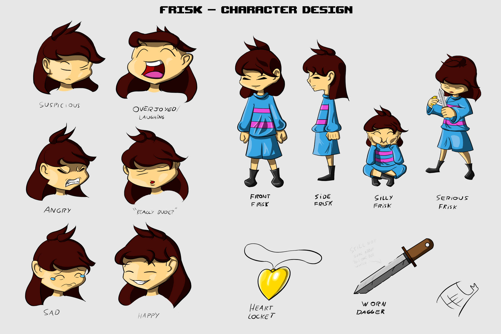 Editable Frisk Frisk - Character design by Thelightsmen on DeviantArt