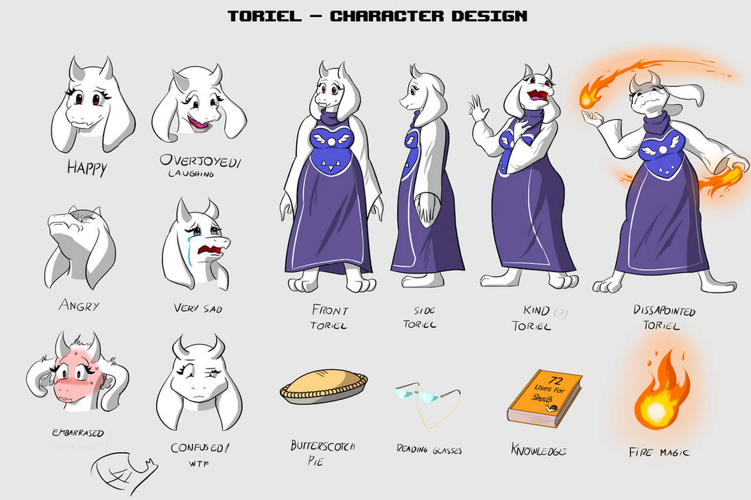 Toriel - Character Design by Thelightsmen on DeviantArt