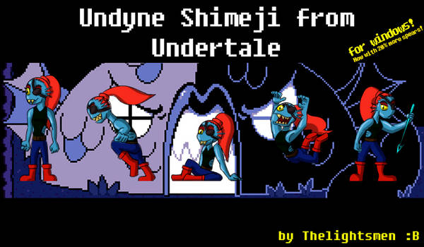 Undyne Shimeji from Undertale