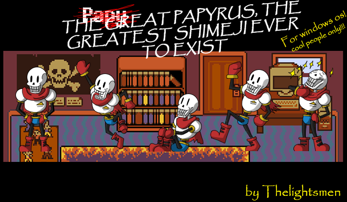 Shimeji underfell papyrus art Shimeji underfell papyrus art