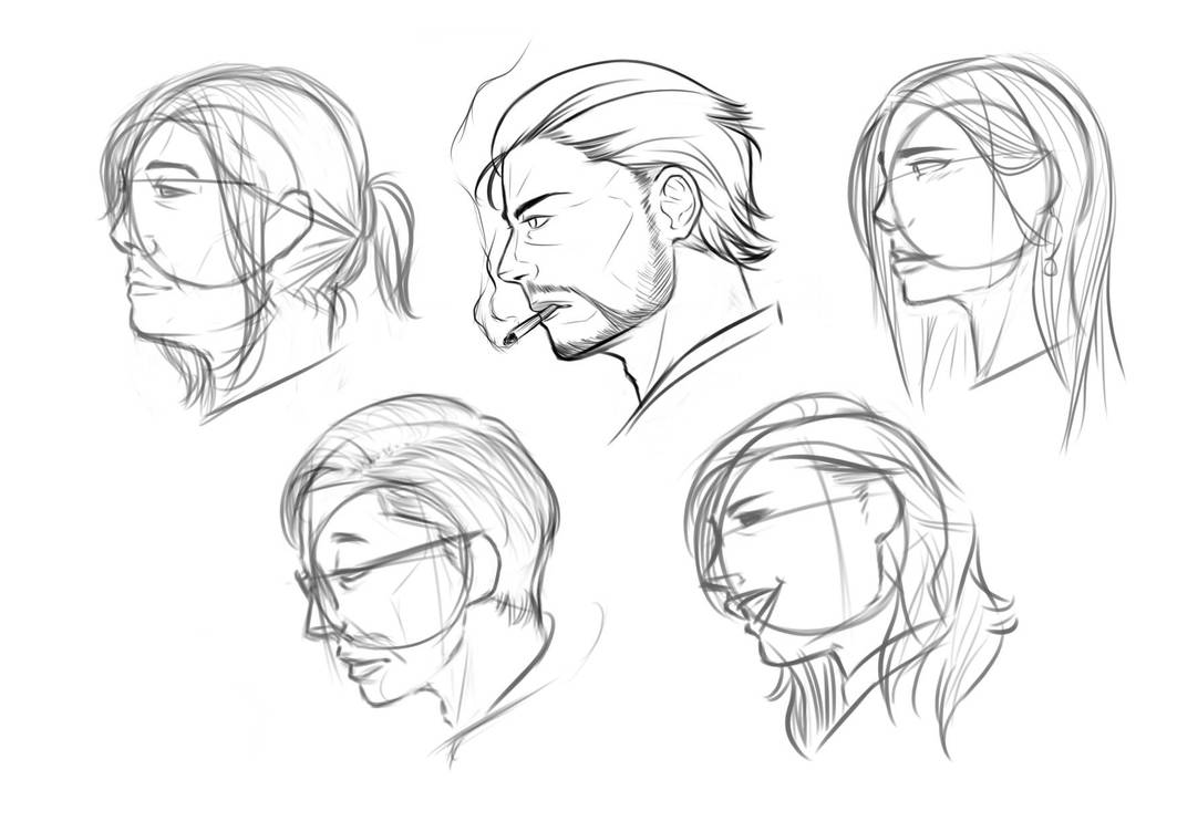 Head Profile #1 by AlamTheWhite on DeviantArt