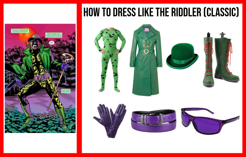 How To Dress Like The Riddler (Classic) by Jay0kherhaha on DeviantArt