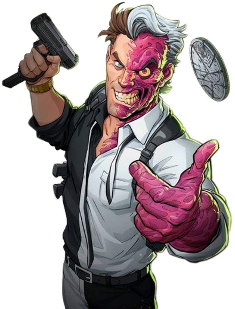 Two-Face Render (6) by Jay0kherhaha on DeviantArt